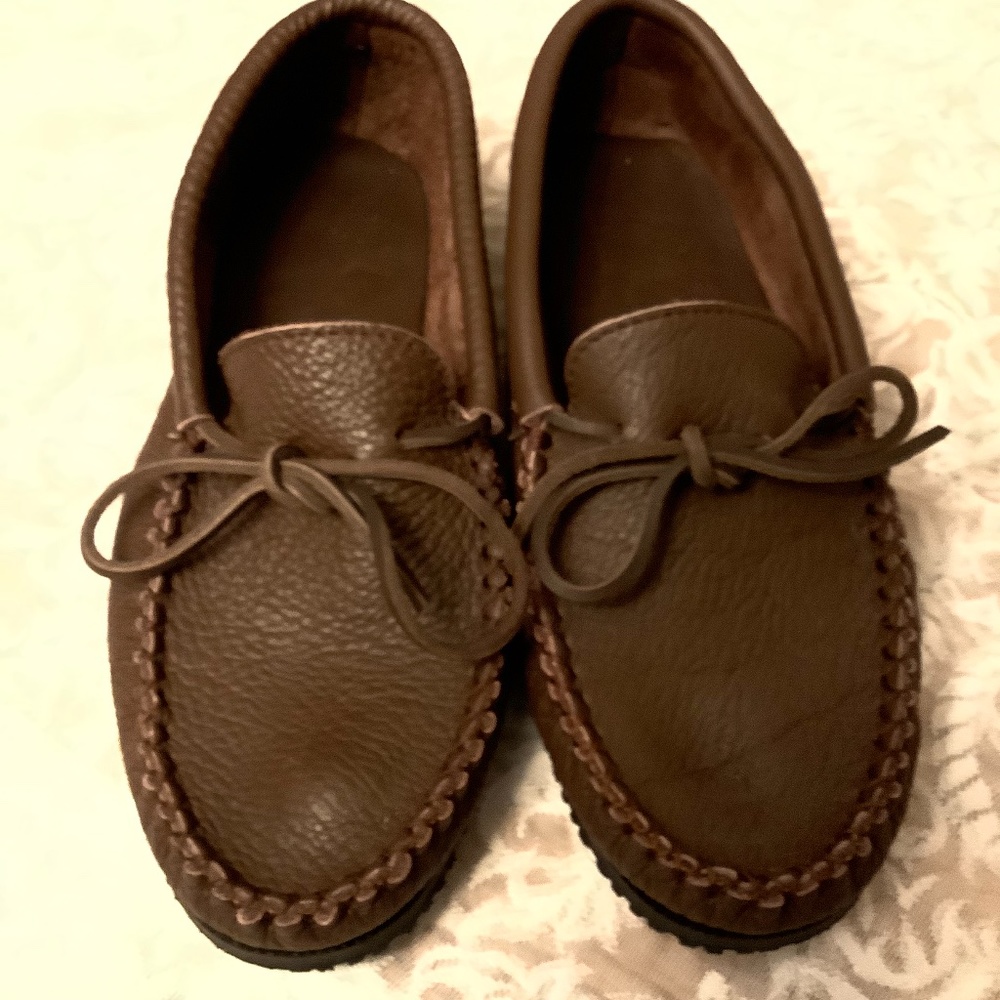 Men’s Laurentian Chief Leather Moccasins Sz 10